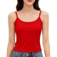 Red Spaghetti Strap Crop Cami Top